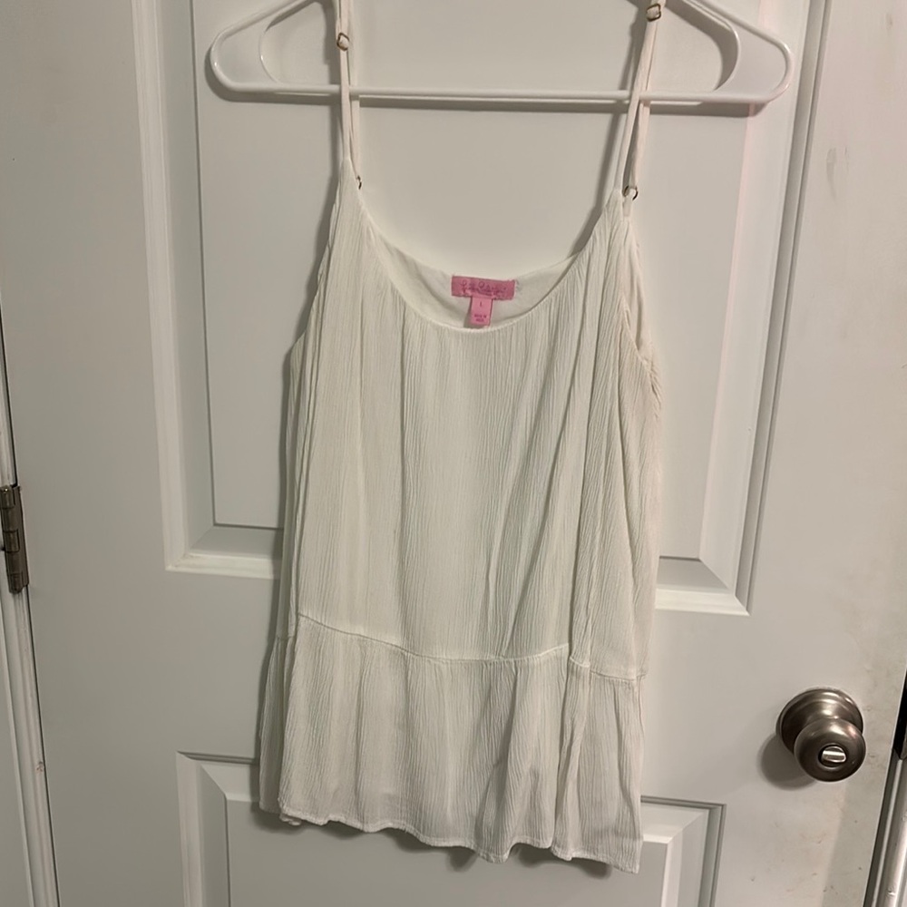 Women's White Sleeveless Top